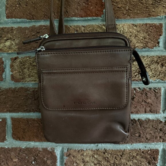 Fossil Leather Bag / Purse * Crossbody - Picture 1 of 6